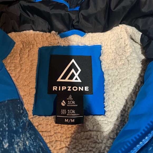 GUC RIPZONE blue multi color warm boys medium winter jacket - Picture 2 of 3